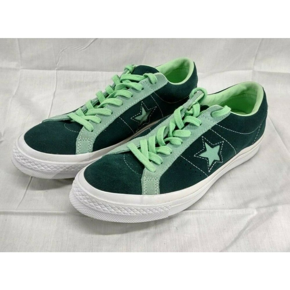 Converse One Star Ox Carnival Low Top Neptune Green Ponderosa Pine Men 8.5 Suede